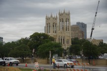 First United Methodist Church. And lots of construction equipment too